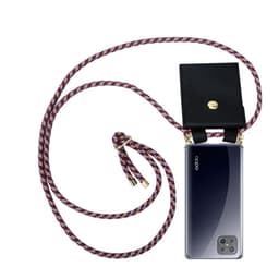 Oppo A92s Deksel med Halskjede (rød)