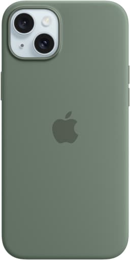 iPhone 15 Plus Silicone deksel med MagSafe (sypressgrønn)