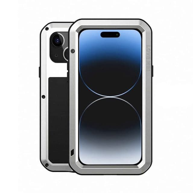 LOVE MEI Powerful skal Apple iPhone 15 Plus - Silver