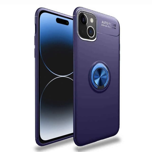 Slim Ring skal Apple iPhone 15 - Blå