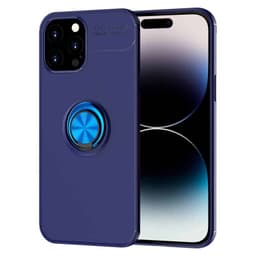 Slim Ring deksel Apple iPhone 15 Pro - Blå