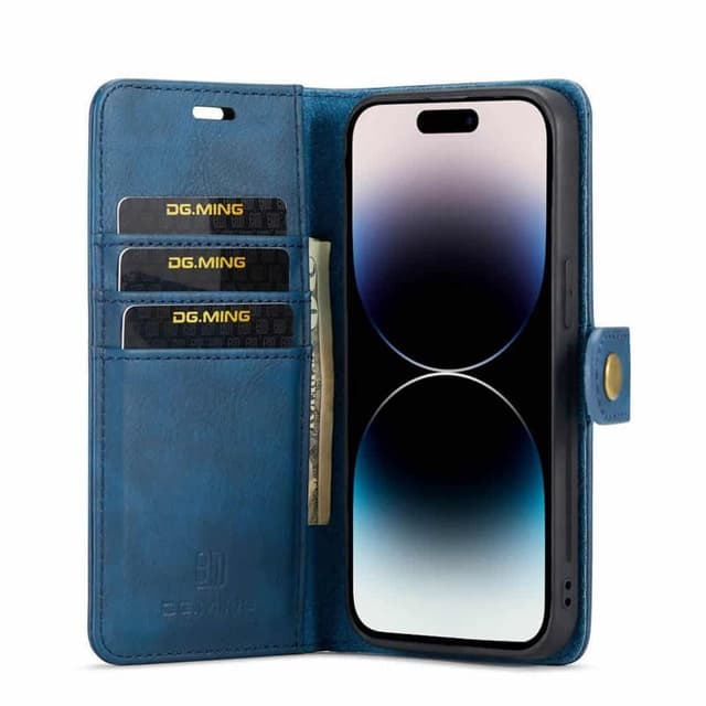 Lompakkokotelo DG-Ming 2i1 Apple iPhone 15 Pro Max - Sininen
