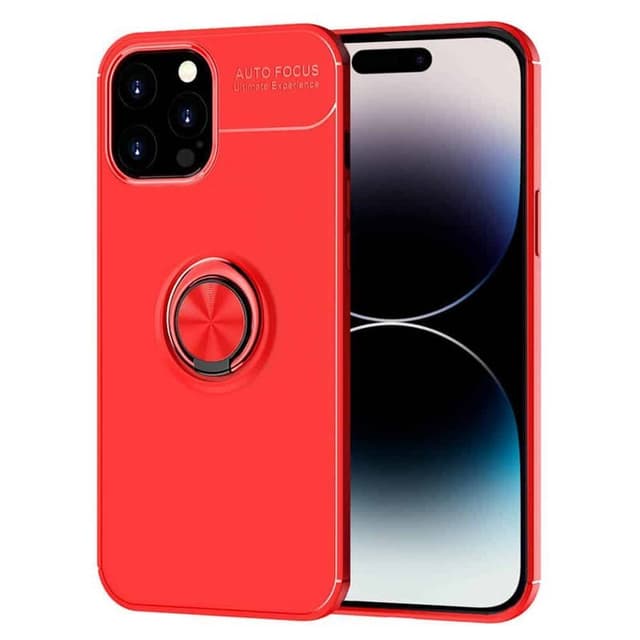Slim Ring skal Apple iPhone 15 Pro - Röd