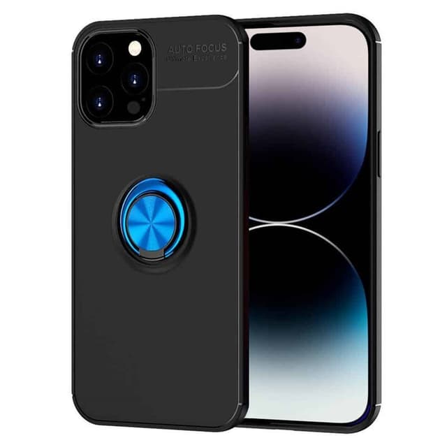 Slim Ring skal Apple iPhone 15 Pro Max - Svart/blå