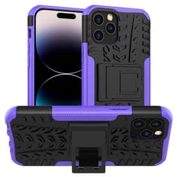 Iskunkestävä kuori jalustalla Apple iPhone 15 Pro - Violetti