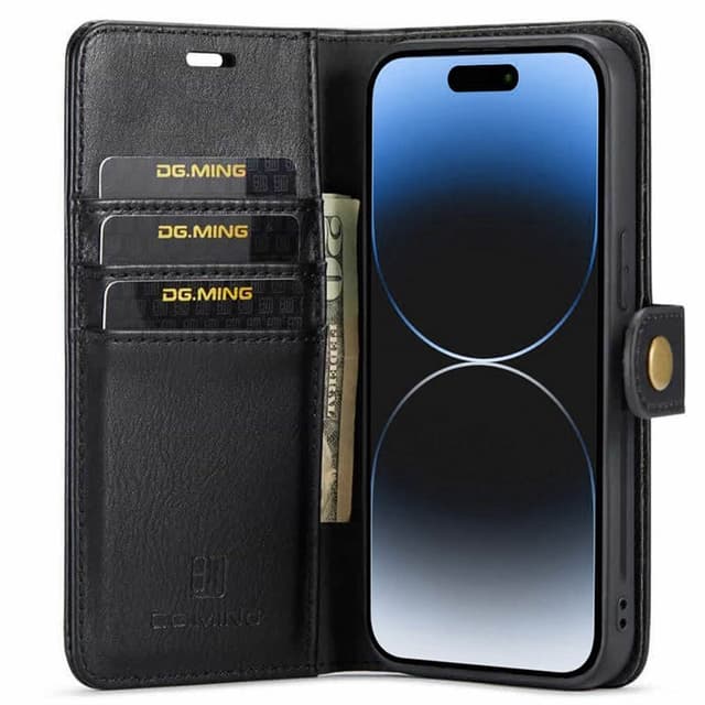 Lommeboketui DG-Ming 2i1 Apple iPhone 15 Plus - Svart