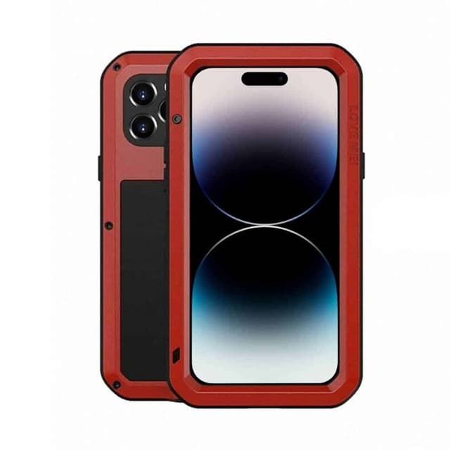 LOVE MEI Powerful skal Apple iPhone 15 Pro Max - Röd