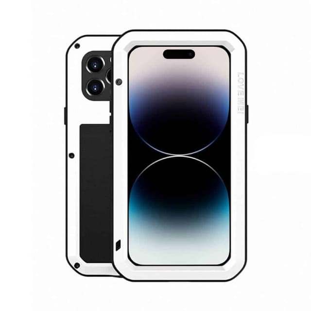 LOVE MEI Powerful skal Apple iPhone 15 Pro Max - Vit