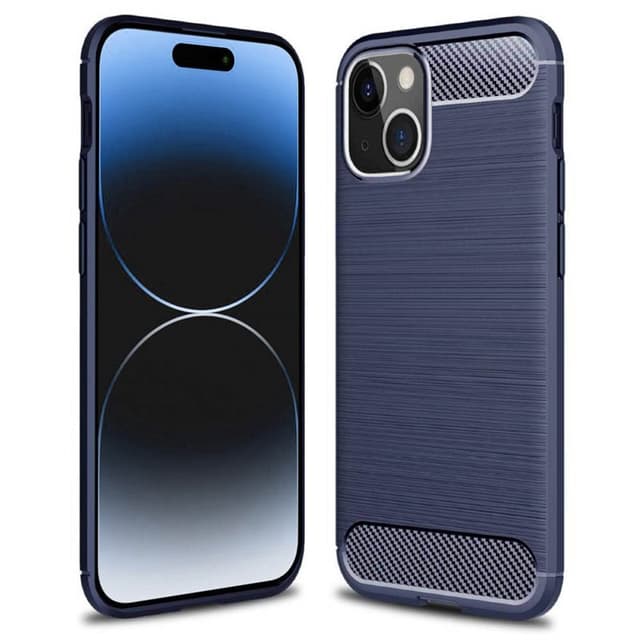 Borstat silikon skal Apple iPhone 15 Plus - Blå
