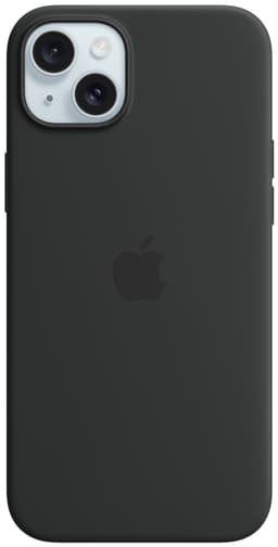 iPhone 15 Plus Silicone deksel med MagSafe (sort)