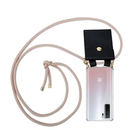 Huawei NOVA 7 SE Deksel med Halskjede (rosa)