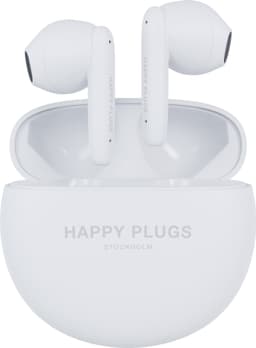 Happy Plugs Joy Lite helt trådløse in-ear hodetelefoner (hvit)