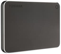 Toshiba Canvio Premium 1 TB bærbar harddisk - dark grey