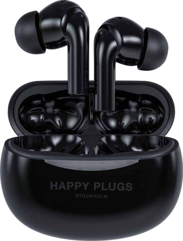 Happy Plugs Joy Pro true wireless in-ear-hörlurar (svarta)