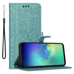 Samsung Galaxy S10e lommebokdeksel case (grønn)