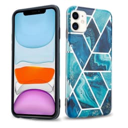 iPhone 11 Suojakuori Lompakkokotelo (Sininen)