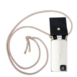 iPhone 12 PRO MAX Deksel med Halskjede (rosa)