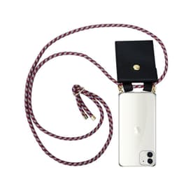 iPhone 12 MINI Etui Cover Kæde (Rød)