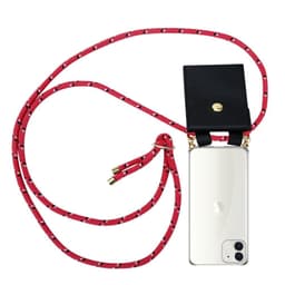 iPhone 12 MINI deksel med Halskjede (rosa)