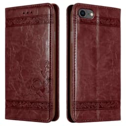 iPhone 7 / 7S / 8 / SE 2020 lommebokdeksel etui (rød)
