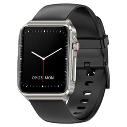 Smartklokke med EKG-hjerteovervåking/Bluetooth-ringing/Bluetooth-musikk Sølv
