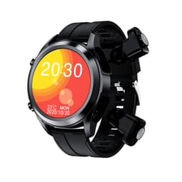 Smart Watch med øretelefoner Health Monitoring Sort