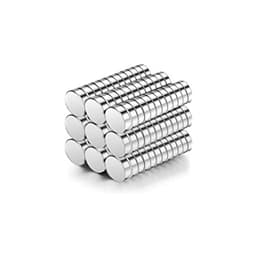 NdFeB magneter för kyl / kontor / whiteboard 100-pack Sølv D5