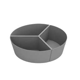 6QT Silikoni Slow Cooker Liner 3 paikkaa Harmaa