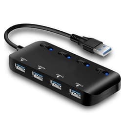 4 portars USB 3.0 Hubb med switch