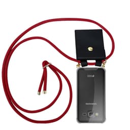 Samsung Galaxy J3 2016 Deksel med Halskjede (rød)