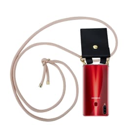 Samsung Galaxy A20s Etui Cover Kæde (Lyserød)