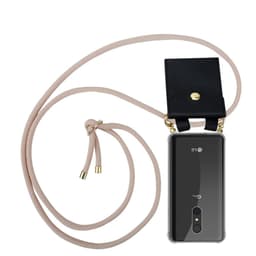 LG Q9 Etui Cover Kæde (Lyserød)