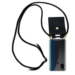 Samsung Galaxy M21 / M30s Deksel med Halskjede (svart)