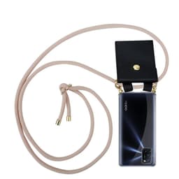 Oppo A92 Deksel med Halskjede (rosa)