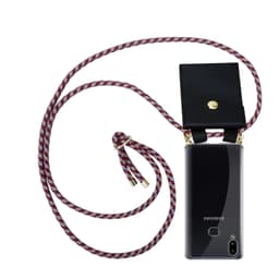 Samsung Galaxy A10s / M01s Etui Cover Kæde (Rød)