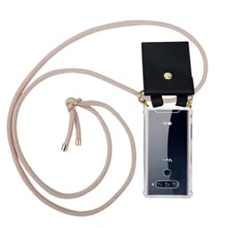 LG V40 Etui Cover Kæde (Lyserød)