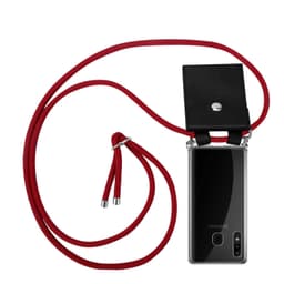 Samsung Galaxy A20 / A30 / M10s Etui Cover Kæde (Rød)