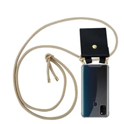 Samsung Galaxy M21 / M30s Deksel med Halskjede (brun)