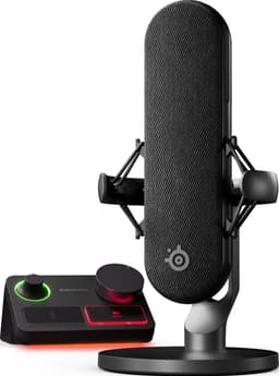 SteelSeries Alias mikrofon med XLR stream mikser