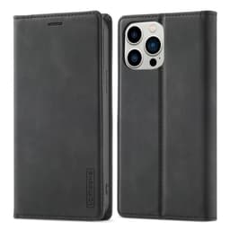 LC.IMEEKE Magneettinen puhelinkotelo iPhone 15 Pro Max -telineen lompakon suojukselle