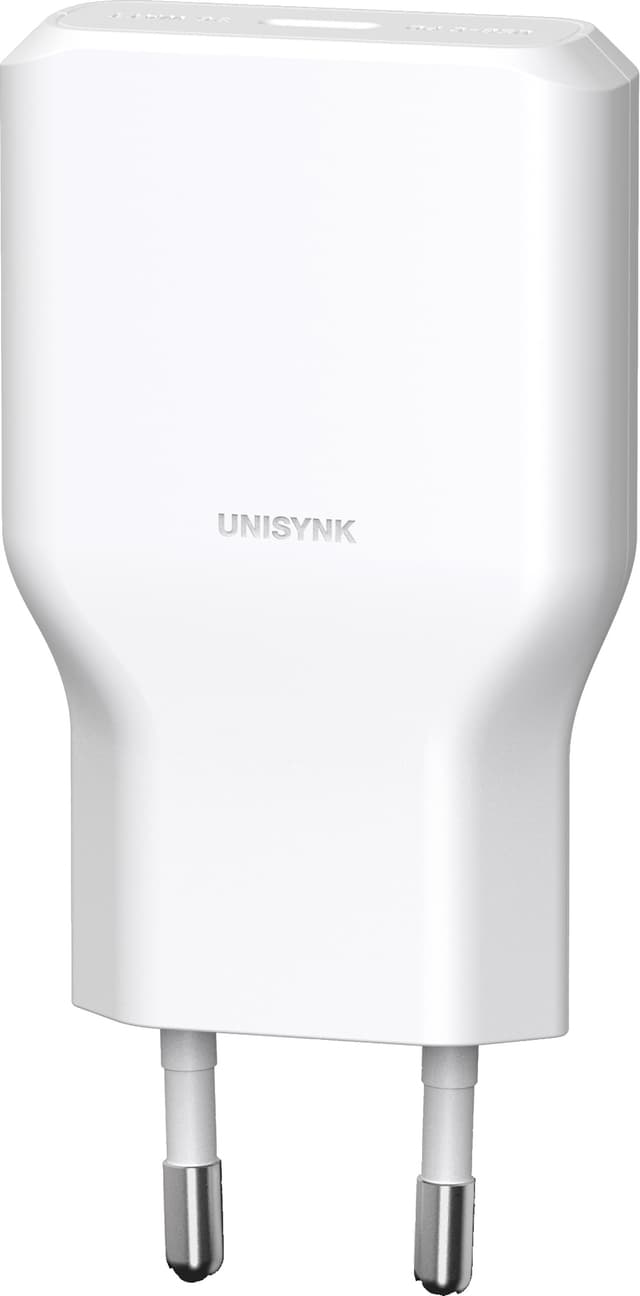 Unisynk G3 36W USB-C lader med 2 m USB-C til Lightning-kabel (hvit)