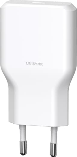 Unisynk G3 36W USB-C lader med 2 m USB-C til Lightning-kabel (hvit)