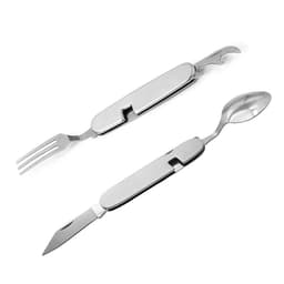 HALIN 2st/set Camping bestick Rostfritt stål kniv gaffel sked