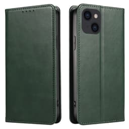 Plånboksställ Telefon Fodral Skal för iPhone 15 Pro Max - Grön