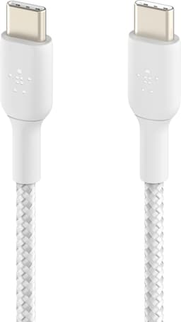 Belkin Twin USB-C til USB-C kabel 2 x 1m (hvit/2-pk)