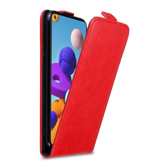 Samsung Galaxy A21s Pungetui Flip Cover (Rød)