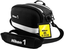 Nikon 1 kameraveske og 8 GB SD-kort