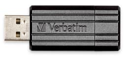 Verbatim USB-stick 16 GB Pinstripe (sort)