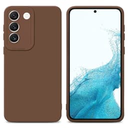Samsung Galaxy S22 silikondeksel case (brun)
