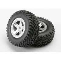 TRX-5973 Tires & wheels, assembled, glued (SCT, s